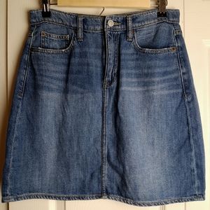 GAP Jean Skirt Size 27 Vintage Retro Knee Length Blue REtro